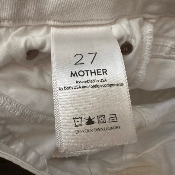 MOTHER white the Looker distressed skinny jeans size 27 - Picture 10 of 15